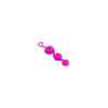Triple boules de Geisha rose verre et silicone 